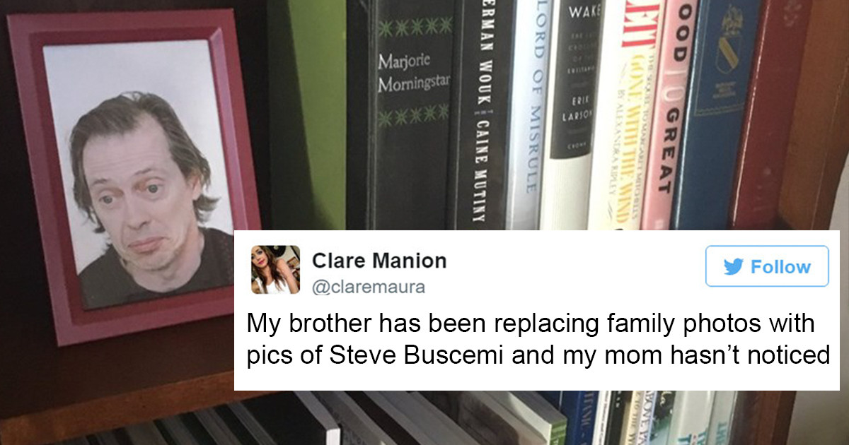 How Long Can You Replace Family Photos With Steve Buscemi Before Your Mom Notices?