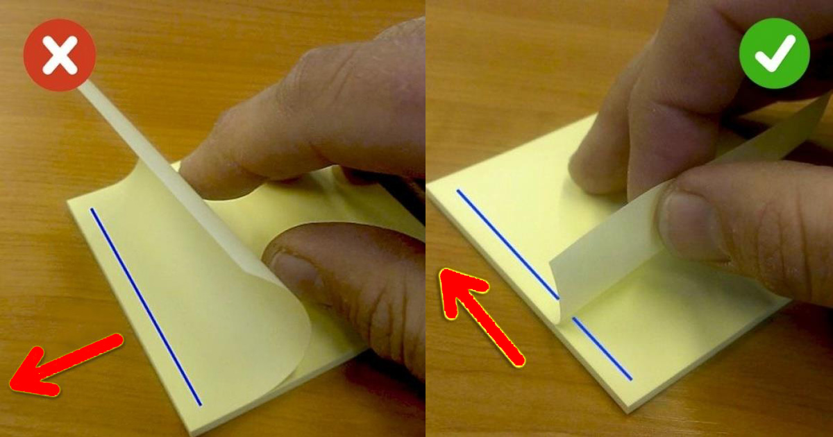 Learn How To Properly Peel A Post It Note (And Yes, There's A Correct Way To Do It!)