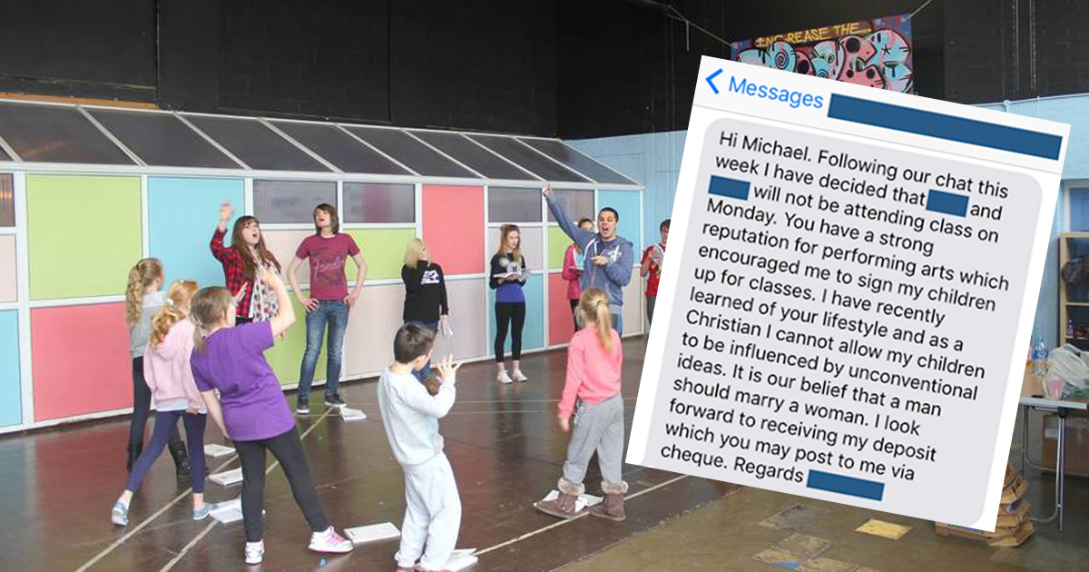 Prejudiced Mom Pulled Her Kids From Gay Drama Teachers Class And He Had A Great Response