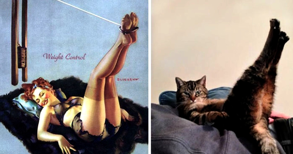 Cats Posing As Vintage Pin Up Girls Is A Total Win For Humanity 