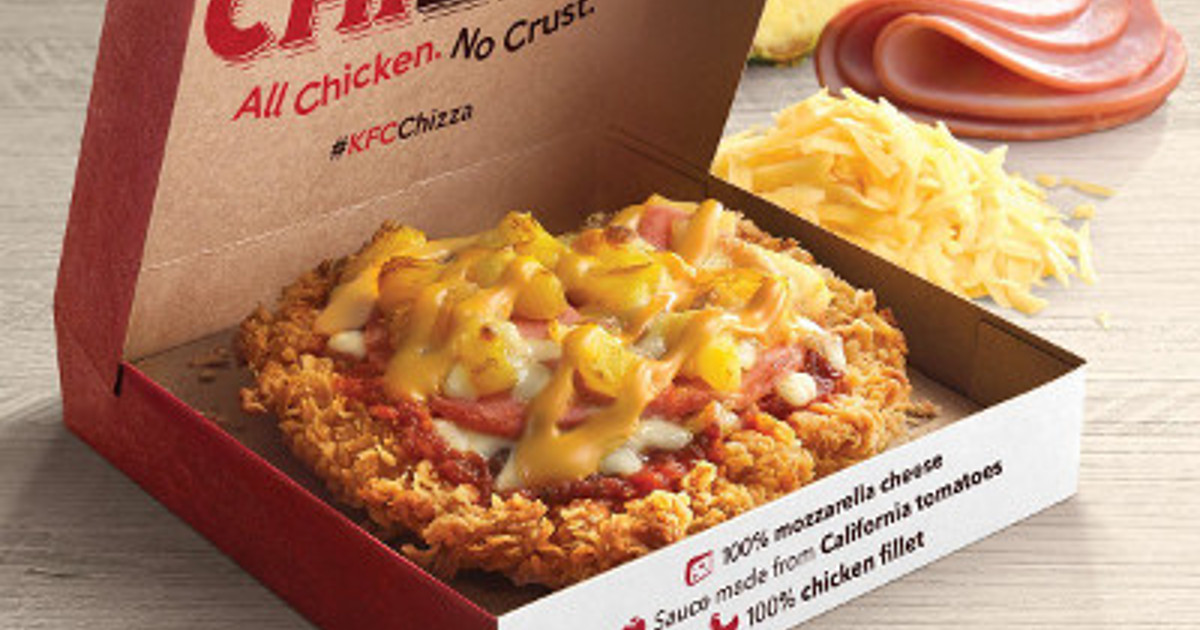 KFC Will Begin To Sell Unique Pizza With A Base Of Fried Chicken