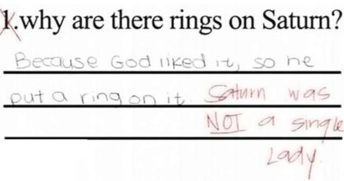20 Cheeky Test Answers From Kids That Go All The Way From Total Fails To Epic Wins