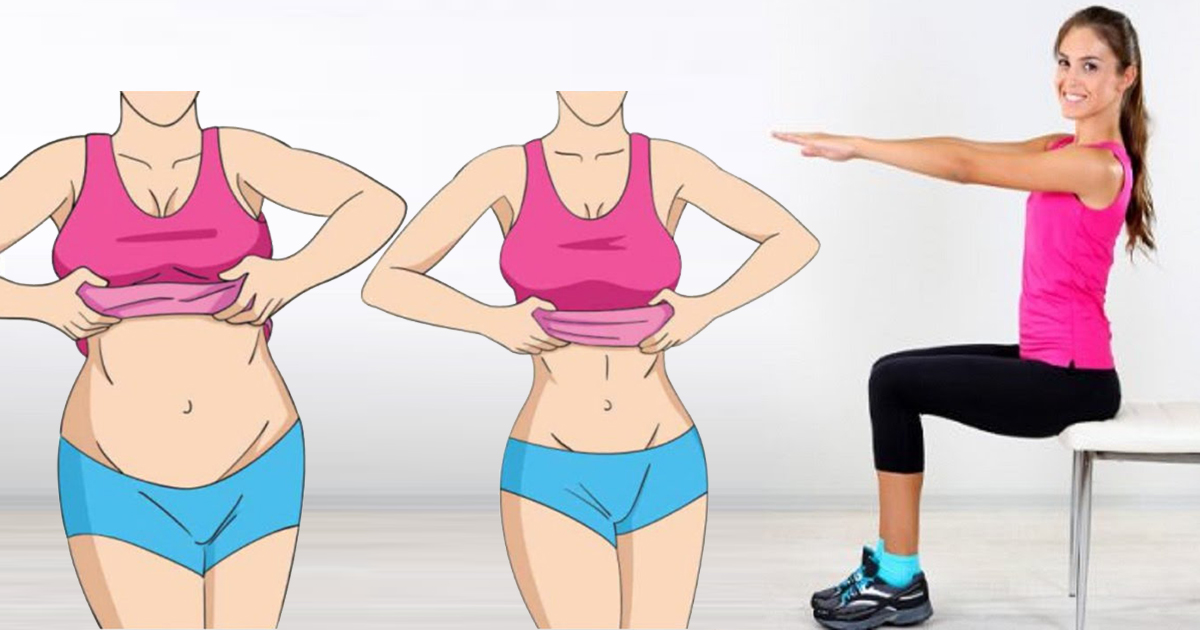 5 Belly Blasting Exercises You Can Do Right From Your Chair!