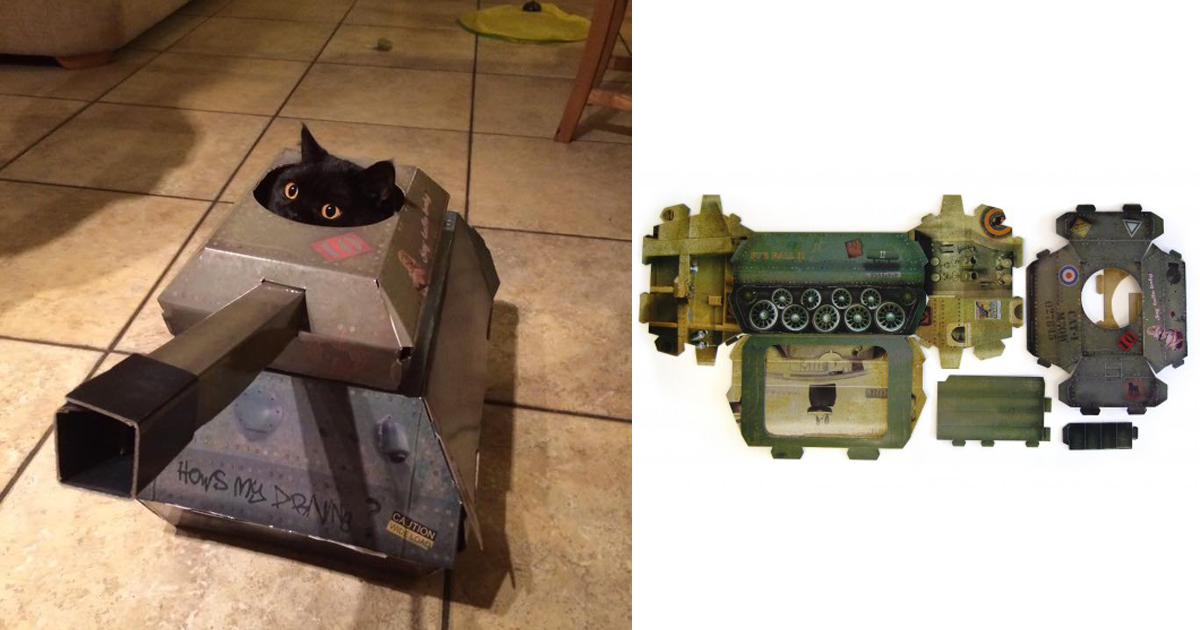 UK Based Company Creates Cardboard Cars, Planes And Houses Just For Cats!