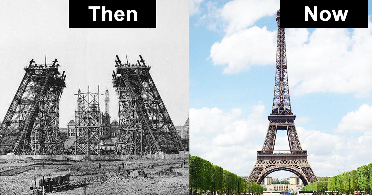 Then And Now Photos Of Some Of The Most Iconic Structures On Earth