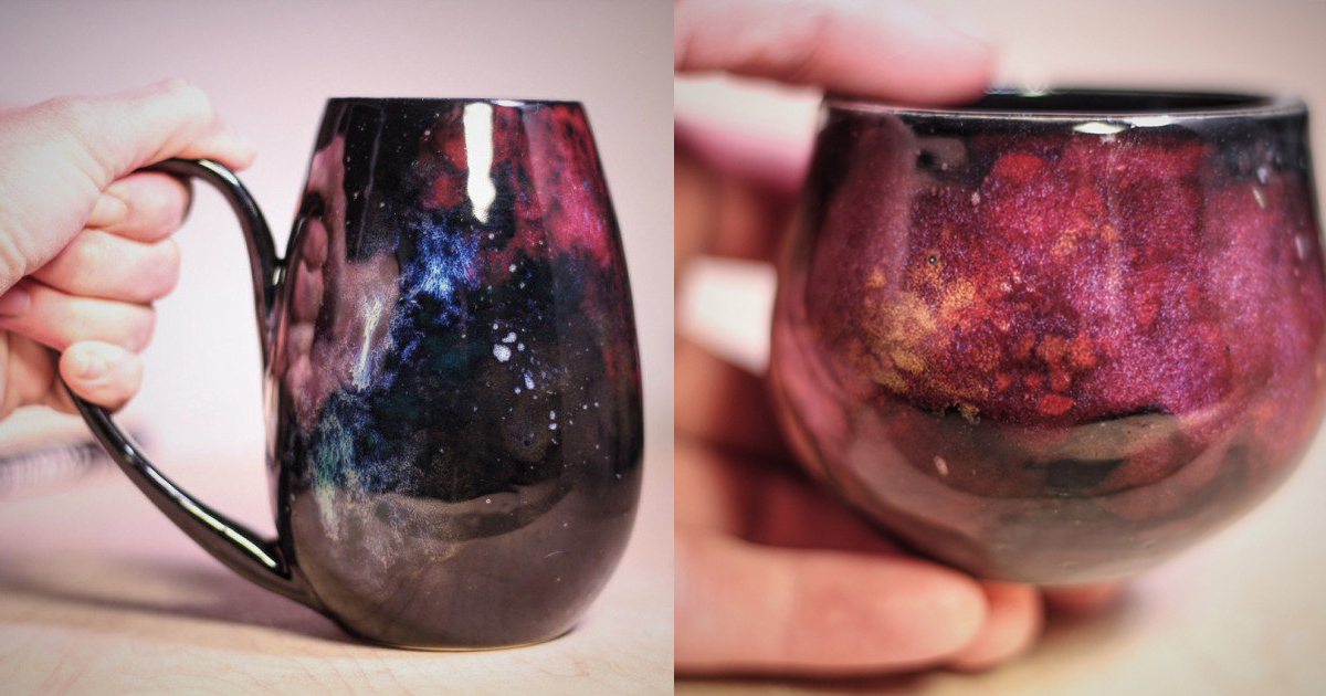 Etsy Artist Creates Galaxy Ceramics That Let You Sip From The Stars