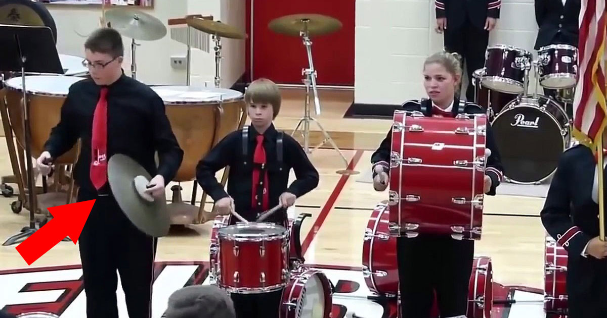 His Cymbal Breaks During The National Anthem, But Wait Till You See His Next Move