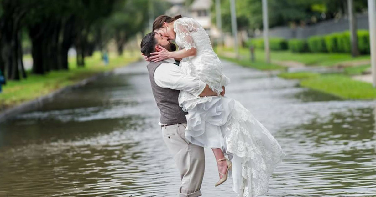 Hurricane Harvey Ruined Their Wedding, But Then A Selfless Pastor Gave Them A Second Chance
