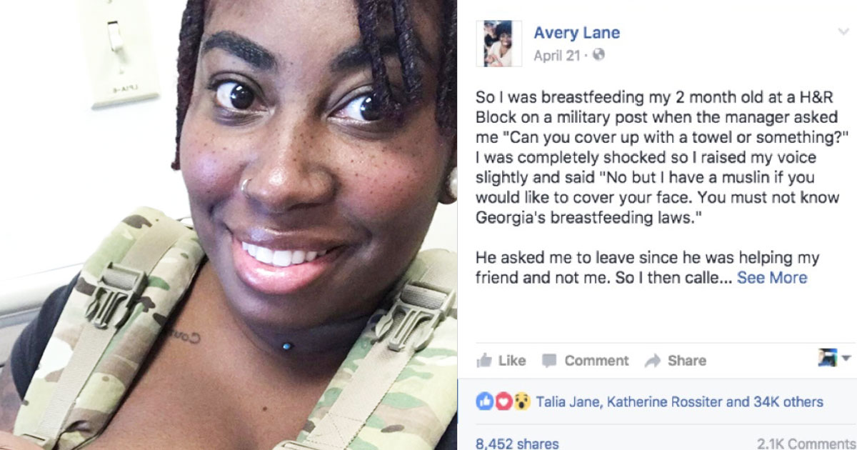 This Mom Was Breastfeeding In Public And Was Asked To Cover Herself...Her Response Was Amazing!