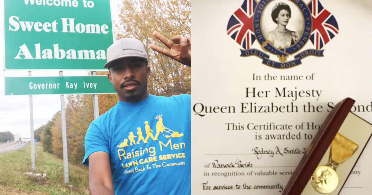 Queen Elizabeth Sends A Medal To Alabama Man After He Volunteered To Mow 2,000 Disabled Vets’ Lawns For Free