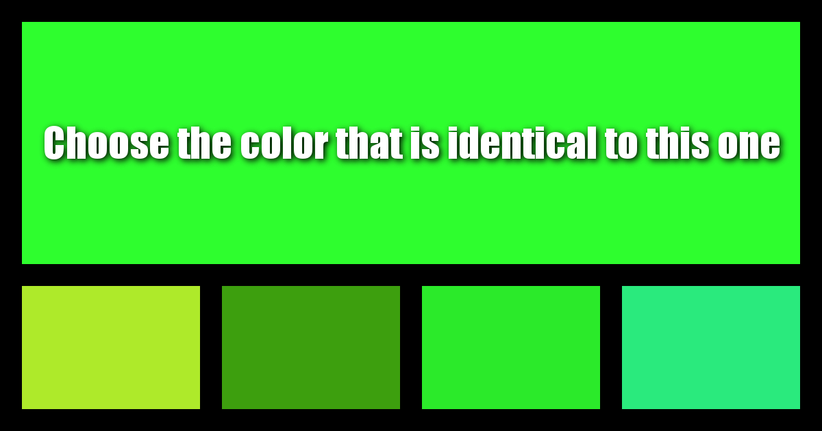 How Well Can You Differentiate Colors?